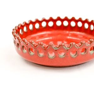 Handmade red dish